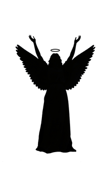 恵みを受ける天使 天使,天,仰ぐ,手,神聖,恵み,御霊,直観,スピリチュアル,導きのイラスト素材