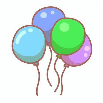 Illustration, balloon, colorful, float, 