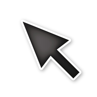 黒いカーソル 矢印,カーソル,立体感,影,アイコン,黒のイラスト素材