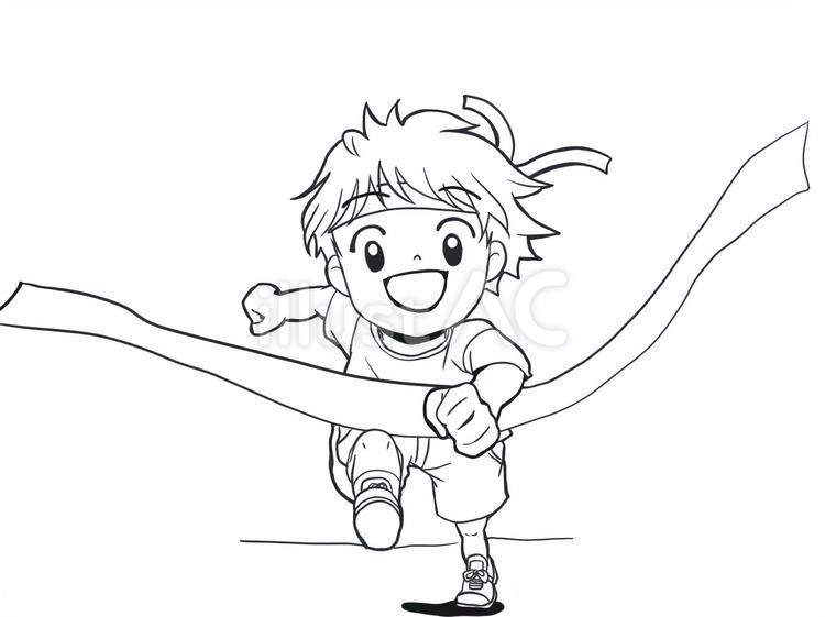 徒競走 運動会,徒競走,男の子のイラスト素材
