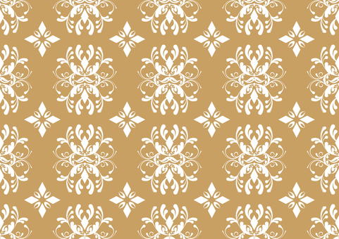 ゴージャスな洋風の模様の壁紙 洋風,蔦,模様,曲線,ゴージャス,金色,壁紙,シームレスのイラスト素材