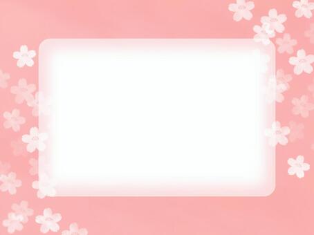 Background - Cherry blossoms 42, photo frame, copy space, new semester, JPG