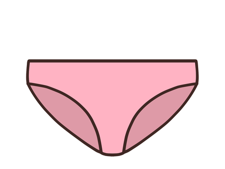 シンプルなショーツ ショーツ,パンティー,パンツ,下着,シンプル,かわいい,おしゃれ,手描き,衣類,ランジェリーのイラスト素材