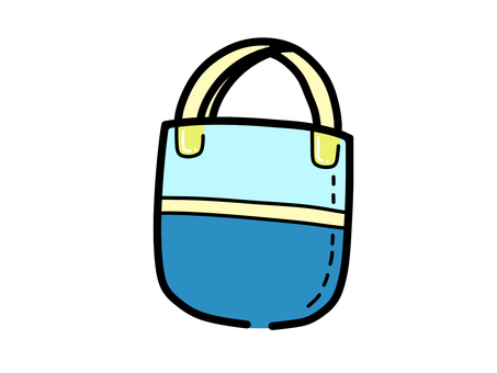 Illustration, tote bag, bag, blue, 