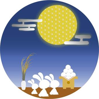 Tsukimi, JPG, PNG and AI Tsukimi, moon viewing, dumpling, tsukimi dumplings, JPG, PNG and AI