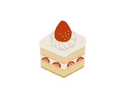 ショートケーキ02 ショートケーキ,スイーツ,洋菓子,イチゴショート,クリーム,カフェ,ティータイムのイラスト素材