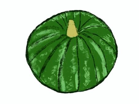 坊ちゃんかぼちゃ かぼちゃ,秋,緑,パンプキン,野菜のイラスト素材