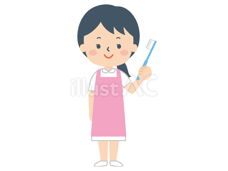 歯科衛生士　女性 歯科衛生士,歯医者,女性のイラスト素材