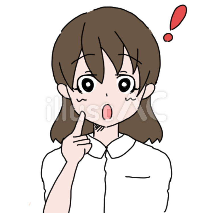 白い服の女性 閃き イラスト No 無料イラストなら イラストac