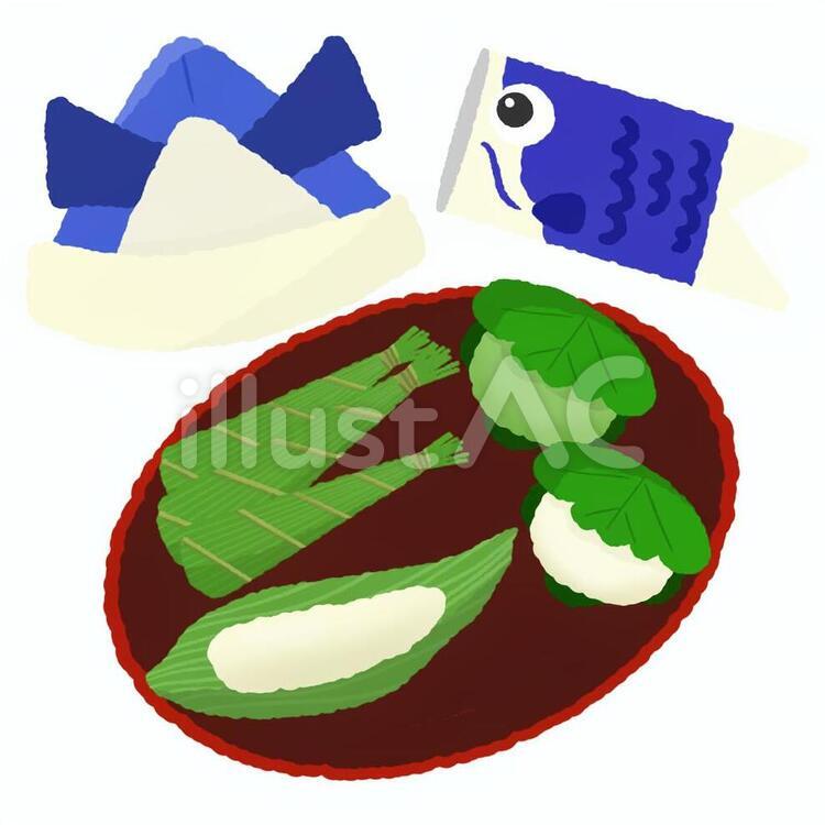こどもの日の食べ物 食べ物,端午の節句,こどもの日のイラスト素材