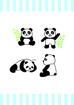 Panda illustration, بندة, هدوء, شفاء, JPG and PNG