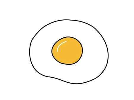 Fried egg illustration, fried egg, egg, cuisine, JPG, PNG and AI