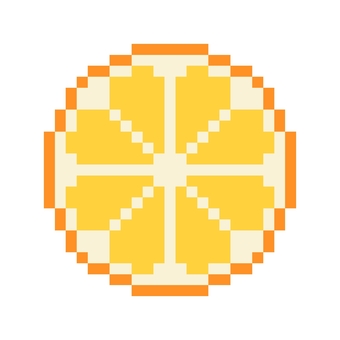 Mandarin orange cross section pixel art, mandarin orange, orange, fruit, JPG and PNG