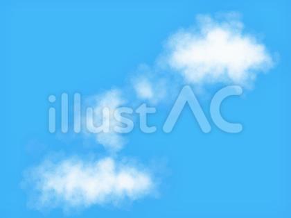 雲の浮かぶ青空の背景