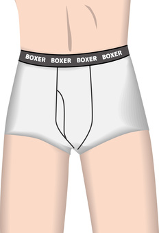 ボクサーパンツ男性モデル ボクサーパンツ,下着,グレー,着用,製品,モデル,メンズ,男性,イメージのイラスト素材