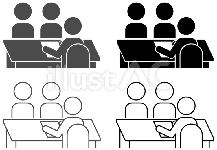 受付窓口、申請窓口、提案営業、相談、会議 窓口,受付,営業のイラスト素材