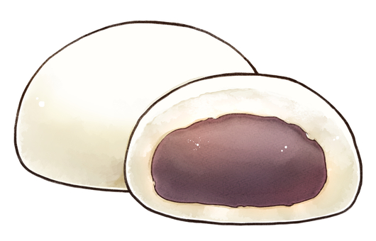 中華まん（こしあんまん） あんまん,中華まん,食べ物,料理,あたたかい,こしあんのイラスト素材