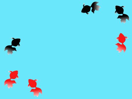 金魚シンプル背景 金魚,シンプル,美しい,背景,生き物,夏のイラスト素材