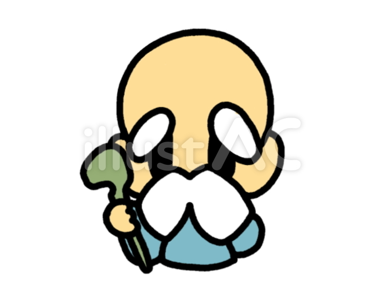 仙人　青 仙人,人物,師匠のイラスト素材