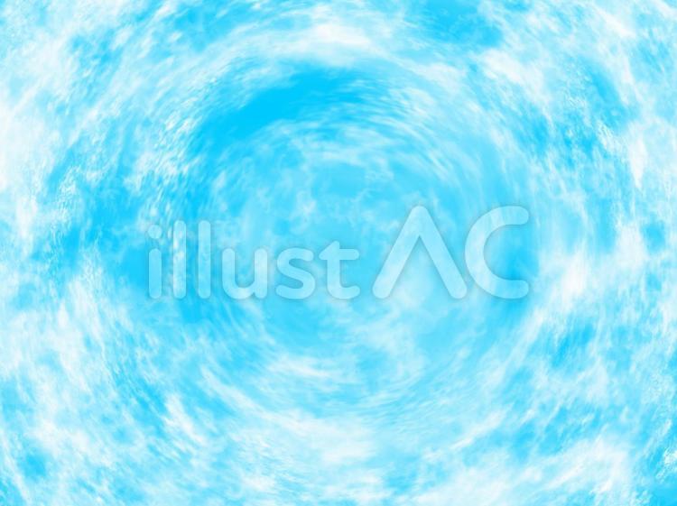 渦潮① 海,空,波のイラスト素材