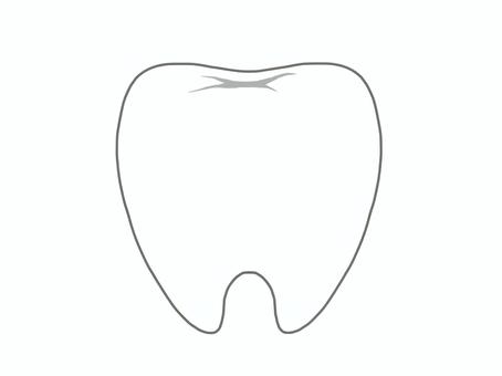 シンプルな歯のアイコン 歯,臼歯,永久歯,乳歯,奥歯,歯みがき,歯医者,デンタルケア,口腔ケアのイラスト素材