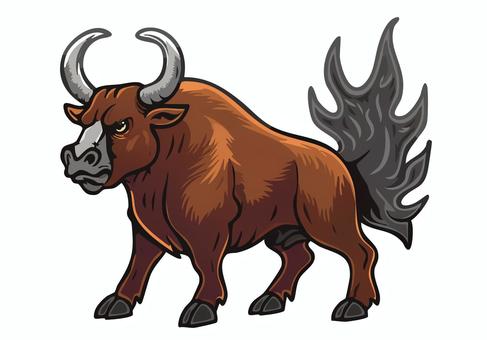 伝説上の動物(牛)・ボナコン