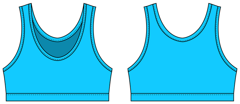 ブラトップ・スポーツブラ イラスト ブラトップ,ブラジャー,スポーツブラ,スポーツ,女性,アパレル,テンプレート,フィットネス,運動,カジュアルのイラスト素材