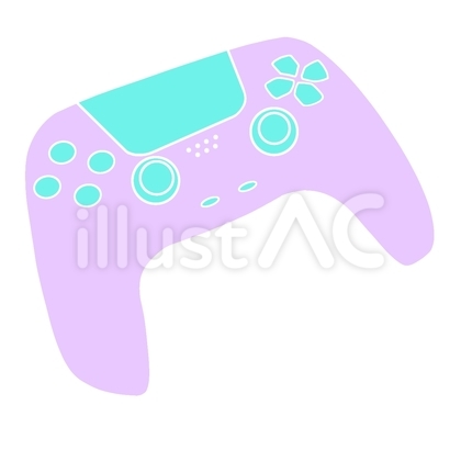 パステルカラーのゲームコントローラー
