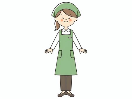 笑顔の女性店員 笑顔の女性店員 店員,女性,パート,バイト,アルバイト,店長,スーパー,スーパーマーケット,コンビニ,コンビニエンスストアのイラスト素材