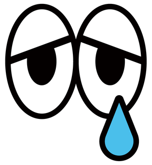 ポップなキャラクターの目　涙 目,涙,涙目,泣く,表情,瞳,ポップ,キャラクター,漫画,悲しいのイラスト素材