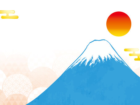 正月和風年賀状 年賀状,和風,和柄のイラスト素材