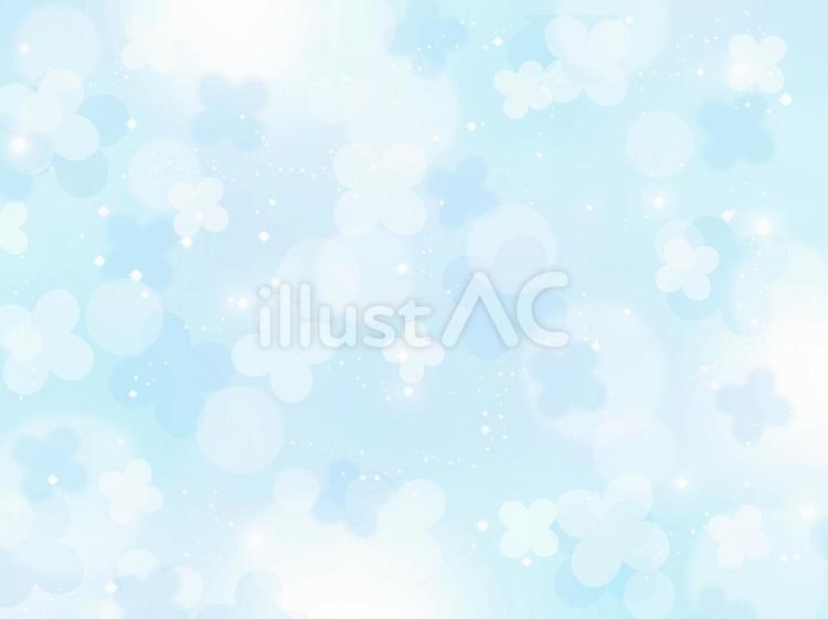 水色のあじさいの背景 紫陽花,花,水色のイラスト素材