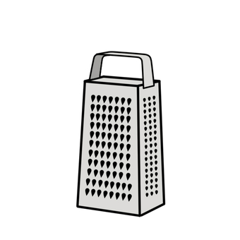 チーズグレーター チーズ,グレーター,削る,調理器具,台所用品,シンプル,手描き,手書き,イラスト,カットのイラスト素材