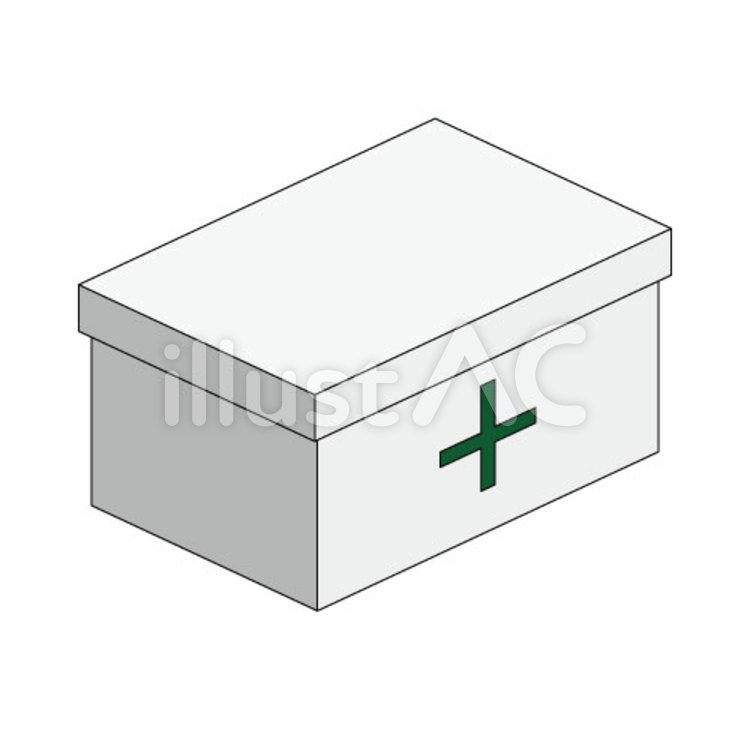 救急箱緑 救急箱,薬箱,防災のイラスト素材