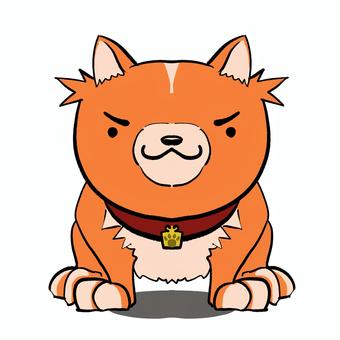 じっと見つめる犬 じっと見つめる犬 犬,生き物,動物,首輪,茶色のイラスト素材
