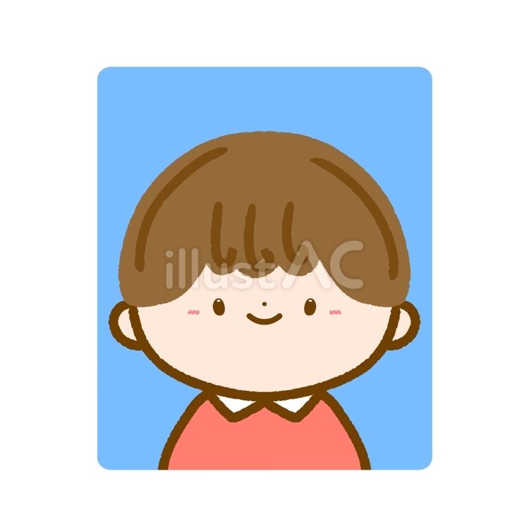 ゆるかわいい人•証明写真 証明写真,人,男のイラスト素材