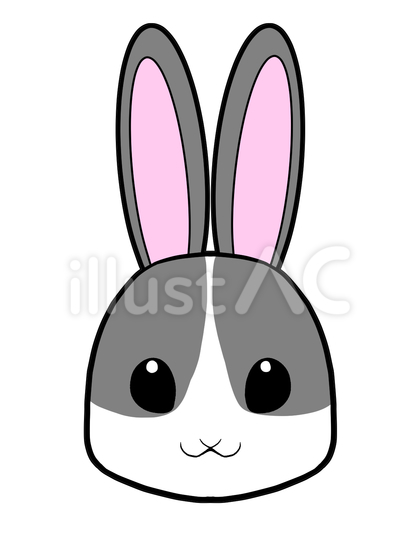 うさぎ_白黒