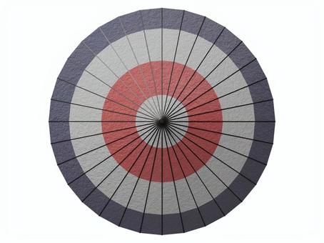 七五三の和傘紅白紺・背景透過 傘,和柄,和紙,柄,秋,アイコン,唐傘,七五三,から傘,和傘のイラスト素材