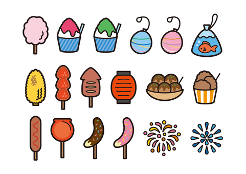 Illustration, летом, фестиваль, поп, 