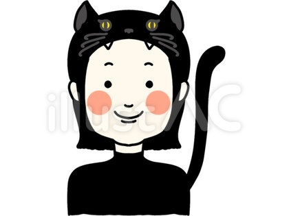 ハロウィン黒猫