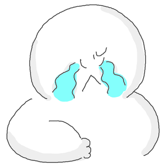 悔しい人 悔しい人 かわいい,悔しい,泣く,涙,悲しい,怒る,不満,不服,文句,不機嫌のイラスト素材