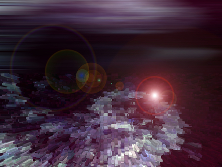 Illustration, cyber-, purple, gray, 