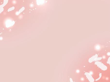 羽のフレームイラスト 羽のフレームイラスト 羽,フレーム,背景,壁紙,ピンク色,手描き,かわいい,イラストのイラスト素材