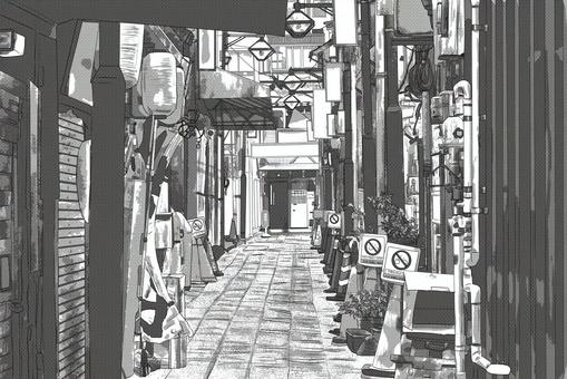 路地イラスト 無料イラストなら イラストac
