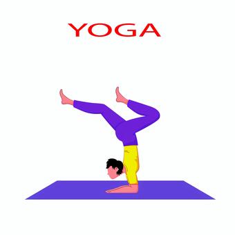 ヨガ  ヨガ,ポーズ,ストレッチ,運動,フィットネス,スポーツ,マット,柔軟,健康,エクササイズのイラスト素材