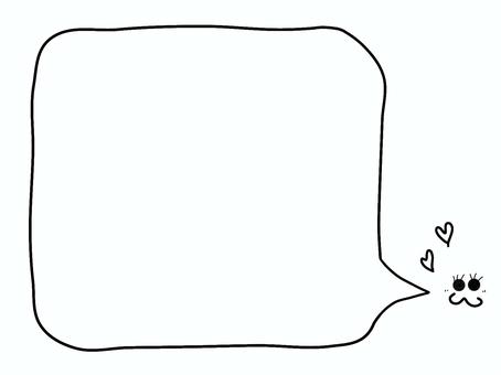 吹き出し＿３＊大 吹き出し,大きい,おしゃべり,セリフ枠,手書き,カワイイのイラスト素材