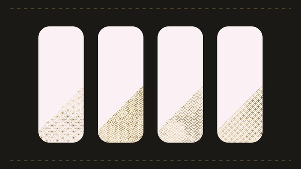 和柄とゴールドの縦長パステルバナーセット 和柄とゴールドの縦長パステルバナーセット バナー,縦長,長方形,デザイン,エレメント,和柄,麻の葉,毘沙門亀甲,青海波,七宝のイラスト素材