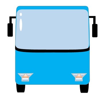 バス73 バス,観光バス,大型バス,正面,ビジネス,ユニーク,オリジナル,イラスト,車,乗り物のイラスト素材