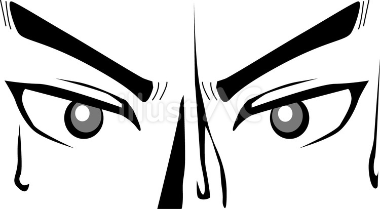 汗緊張　 目,瞳,自然のイラスト素材