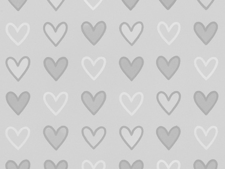 259.背景 ハート,ハート柄,手描き,線画,モノトーン,グレー,パターン,テクスチャ,背景,壁紙のイラスト素材